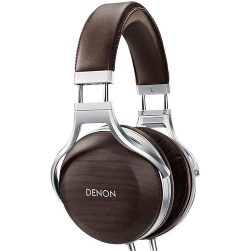 Denon AH-D5200 | Écouteur filaire circum-auriculaire - Coques en Zebrawood - Structure en Aluminium - Haut de gamme - Léger - Brun-Sonxplus Sorel