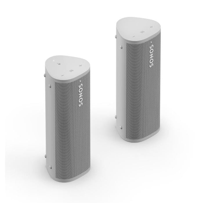 Sonos | Ensemble Aventure - 2 Haut-parleurs Roam portatifs - Bluetooth - Étanche - Blanc-Sonxplus Sorel
