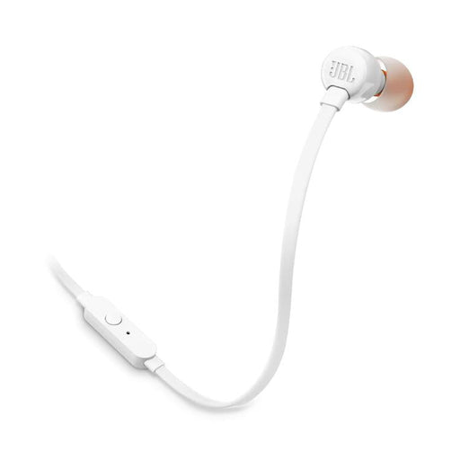 JBL Tune 110 | Écouteurs filaire intra-auriculaires - Avec télécommande 1 bouton - Microphone - Blanc-Sonxplus Sorel