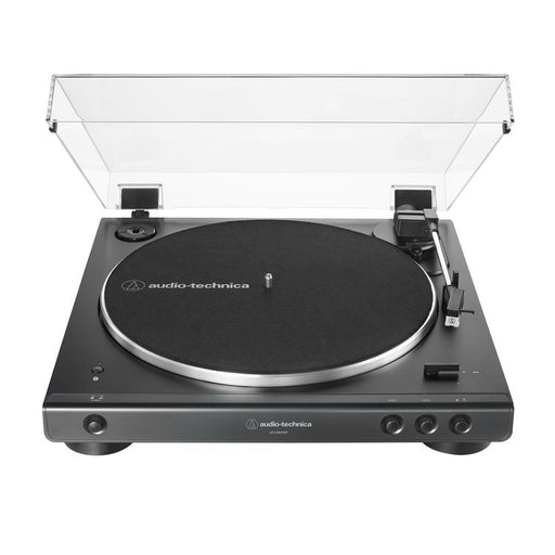 Audio-Technica AT-LP60XBTBK | Table tournante Stéréo - Sans fil - Bluetooth - Entraînement par courroie - Entièrement automatique - Noir-Sonxplus Sorel