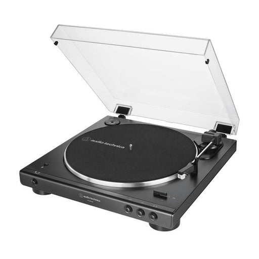 Audio-Technica AT-LP60XBTBK | Table tournante Stéréo - Sans fil - Bluetooth - Entraînement par courroie - Entièrement automatique - Noir-Sonxplus Sorel