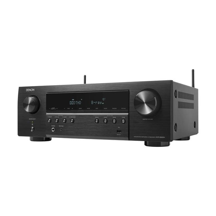 Denon AVRS660H | Récepteur AV 5.2 canaux - Cinéma maison - 8K - HEOS intégré - Commande vocale - 75 W / Canal - Noir-Sonxplus Sorel