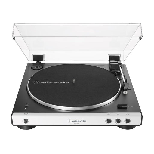 Audio-Technica AT-LP60XBT | Table tournante Stéréo - Sans fil - Bluetooth - Entraînement par courroie - Entièrement automatique - Blanc-Sonxplus Sorel