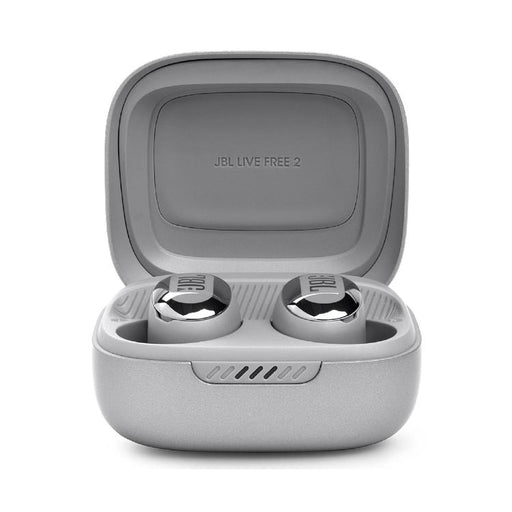 JBL Live Free 2 | Écouteurs intra-auriculaires - 100% Sans fil - Bluetooth - Smart Ambient - Microphones - Argent-Sonxplus Sorel