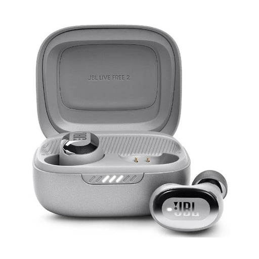 JBL Live Free 2 | Écouteurs intra-auriculaires - 100% Sans fil - Bluetooth - Smart Ambient - Microphones - Argent-Sonxplus Sorel