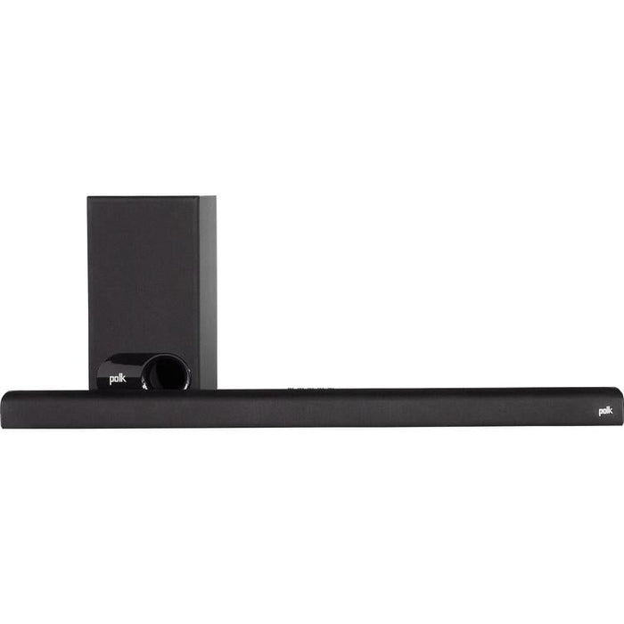 Polk Signa S2 | Barre de son universelle - Avec Caisson de graves sans fil - Bluetooth - Expérience de Cinéma Maison - Voice Adjust - HDMI - Noir-Sonxplus Sorel