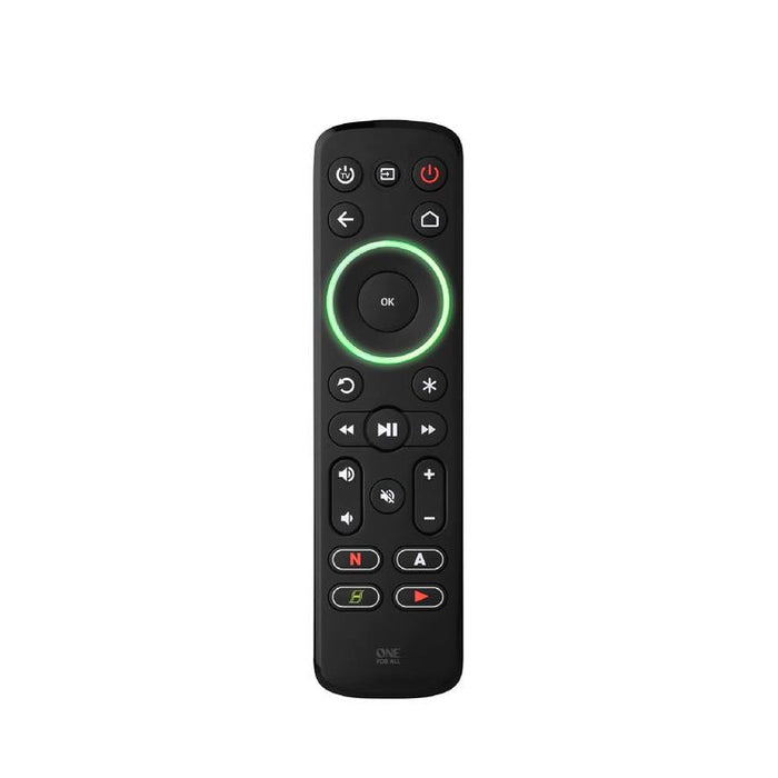 One for All URC7935R | Télécommande universelle intelligente pour téléviseur, appareil de streaming et barre de son - Série Smart - Noir-Sonxplus Sorel