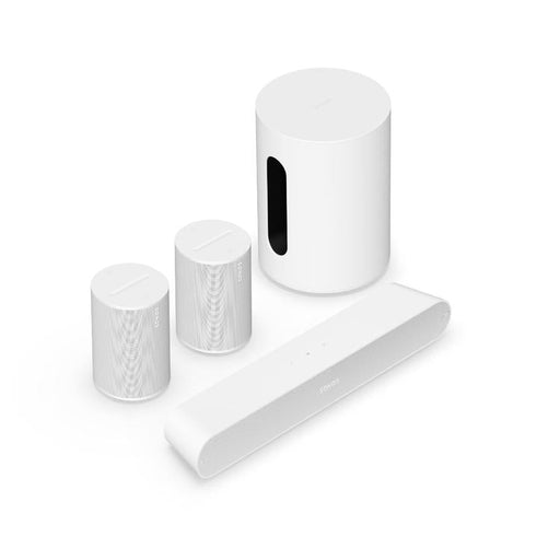 Sonos | Ensemble immersif avec Ray - Sub Mini - 2 x Era 100 - Blanc-Sonxplus Sorel