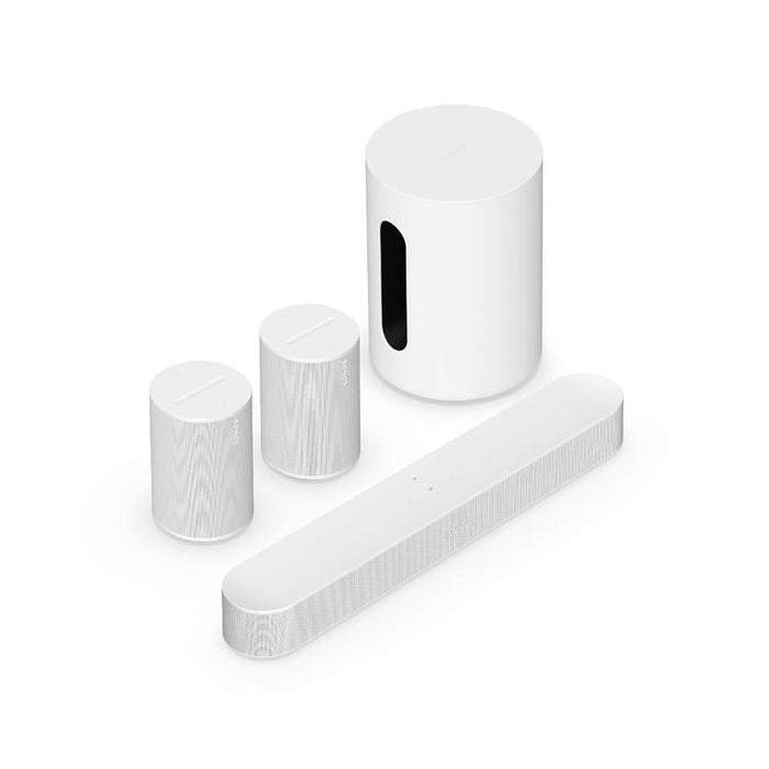 Sonos | Ensemble immersif avec Beam - Sub Mini - Era 100 - Blanc-Sonxplus Sorel