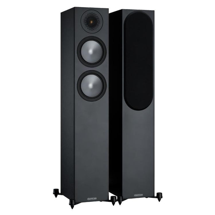 Monitor Audio Bronze 200 | Haut-parleurs de plancher - Tour - 2.5 voies - 120W - Série Bronze - Paire - Noir-Sonxplus Sorel