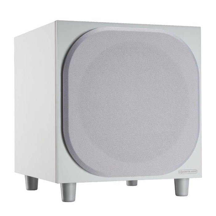 Monitor Audio Bronze W10 Subwoofer | Caisson de graves 10" - 220W - Unité - Blanc-Sonxplus Sorel