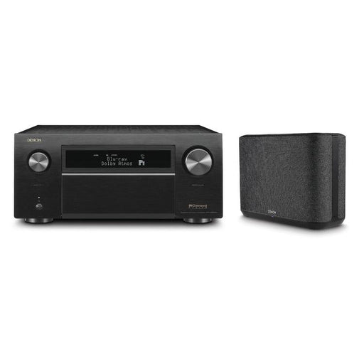 Denon AVRX8500HA & HOME250 | Ensemble Récepteur AV 13.2 canaux et haut-parleur sans-fil - Cinéma maison - Bluetooth - Wi-Fi - 8K - HEOS - Noir-Sonxplus Sorel