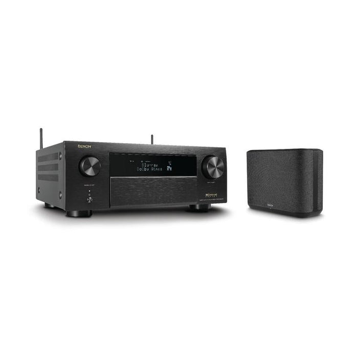 Denon AVRX4800H & HOME250 | Récepteur AV 9.4 canaux et haut-parleur sans-fil - 8K - Auro 3D - Cinéma maison - HEOS - Noir-Sonxplus Sorel