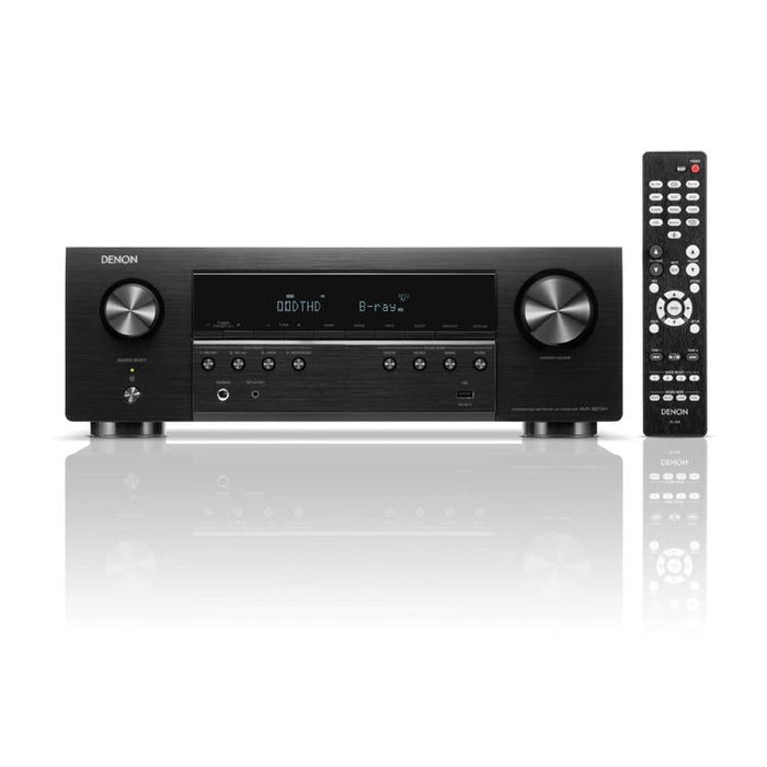 DENON AVRS670H | Récepteur AV cinéma maison 5.2 Canaux - HDMI 8K - Heos intégré - Bluetooth - Wi-Fi - Noir-Sonxplus Sorel