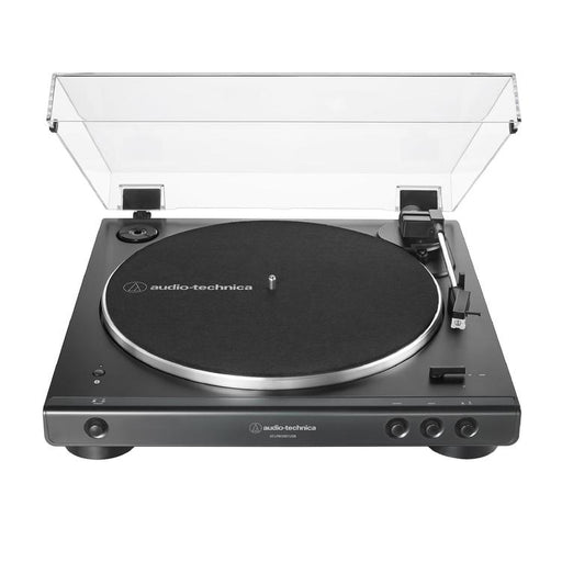 Audio-Technica AT-LP60XBT-USB-BK | Table tournante Stéréo - Entièrement automatique - Entraînement par courroie - USB - Bluetooth - Noir-Sonxplus Sorel