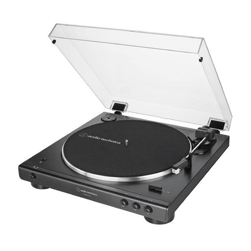 Audio-Technica AT-LP60XBT-USB-BK | Table tournante Stéréo - Entièrement automatique - Entraînement par courroie - USB - Bluetooth - Noir-Sonxplus Sorel
