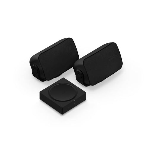 Sonos | Ensemble extérieur - Amp avec 2 Haut-parleurs Outdoor par Sonos et Sonance - Noir-Sonxplus Sorel