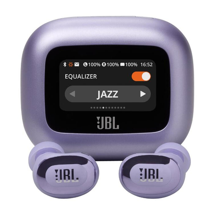 JBL Live Buds 3 | Écouteurs intra-auriculaires - Écran tactile LED 1,45" - Bluetooth - Mauve-Sonxplus Sorel