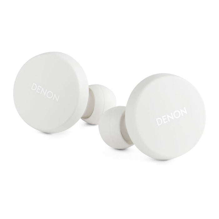 Denon PERL | Écouteurs intra-auriculaires - Sans fil - Bluetooth - Technologie Masimo Adaptive Acoustic - Blanc-Sonxplus Sorel