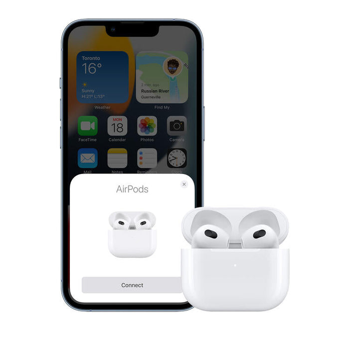 Apple Airpods 3e Gen | Écouteurs intra-auriculaires - Bluetooth - MagSafe - IPX4-Sonxplus Sorel