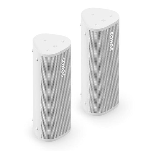 Sonos | Ensemble Aventure - 2 Haut-parleurs Roam 2 portatifs - Bluetooth - Étanche - Blanc-Sonxplus Sorel