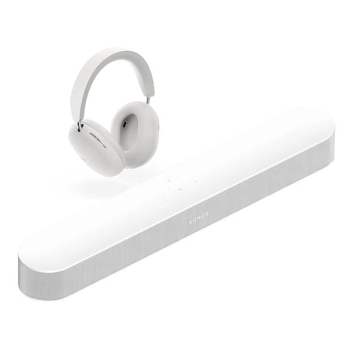 Sonos | Ensemble de divertissement personnel avec Sonos Beam (2e gen.) et Sonos Ace - Blanc-Sonxplus Sorel