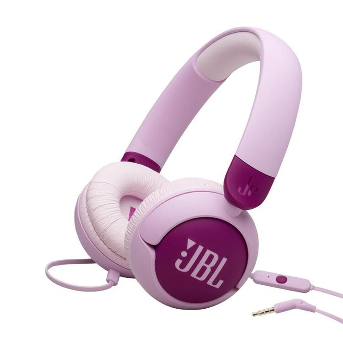 JBL JR320 | Écouteurs filaires circum-auriculaires pour enfant - JBL Safe Sound - Microphone - Mauve | Sonxplus Sorel