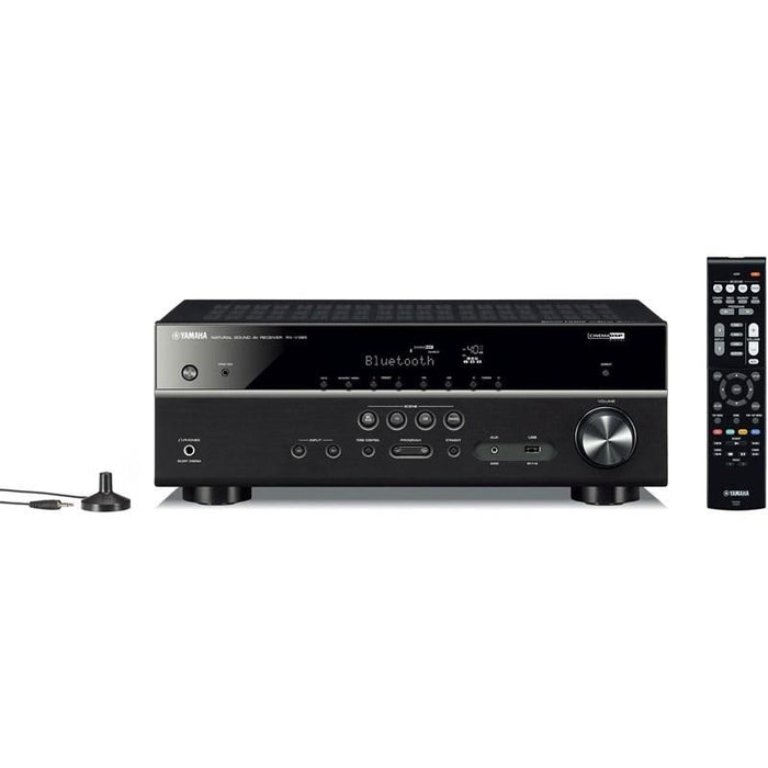 Yamaha RXV385B | Récepteur AV cinéma maison 5.1 Canaux - Bluetooth - 4K - 70W - HDMI - YPAO - Noir-Sonxplus Sorel