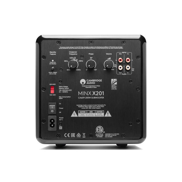 Cambridge X201 | Caisson de Graves - 200W - Noir-Sonxplus Sorel