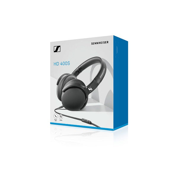 Sennheiser HD 400sS | Écouteurs filaires circum-auriculaires - Noir-Sonxplus Sorel