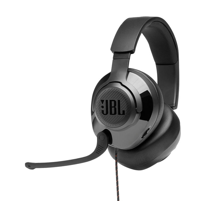 JBL Quantum 300 | Casque de jeu filaire circum-auriculaire - Micro rétractable - Noir-Sonxplus Sorel