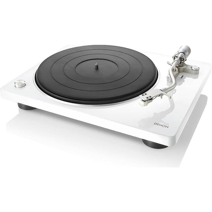 Denon DP-400 | Table tournante Hi-Fi - Capteur automatique de vitesse - Bras de vitesse en "S" - Blanc-Sonxplus Sorel