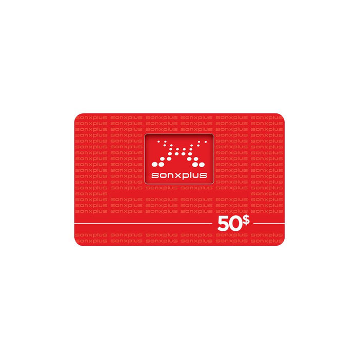 Carte cadeau 50 $-Sonxplus Sorel
