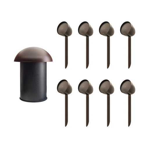 Paradigm Garden Oasis Essentials System | Ensemble d'Haut-parleurs Extérieur - 8 Haut-parleurs - 1 Caisson de grave - Bronze-Sonxplus Sorel