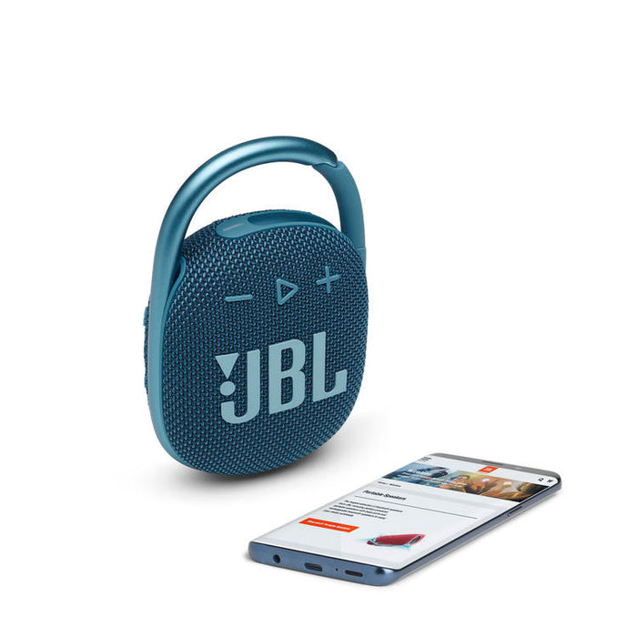 JBL Clip 4 | Haut-parleur Ultra-portable - Bluetooth - Imperméable - Autonomie 10 Heures - Bleu-Sonxplus Sorel