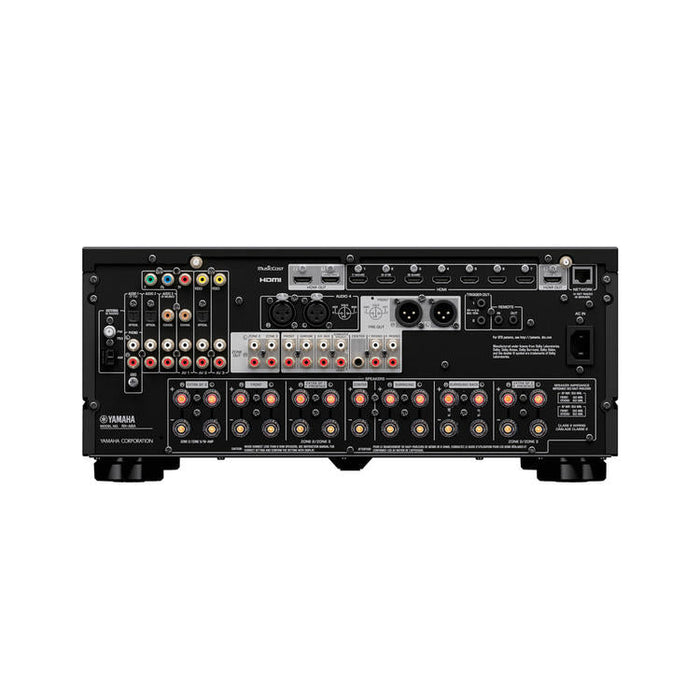 Yamaha RXA8A | Récepteur AV cinéma maison 11.2 - Série Aventage - HDMI 8K - MusicCast - HDR10+ - 150W X 11 avec Zone 3 - Noir-Sonxplus Sorel