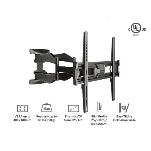 Syncmount SM-3265FM | Support mural articulé pour téléviseur 32" à 65" - Jusqu'à 66 lb-Sonxplus Sorel