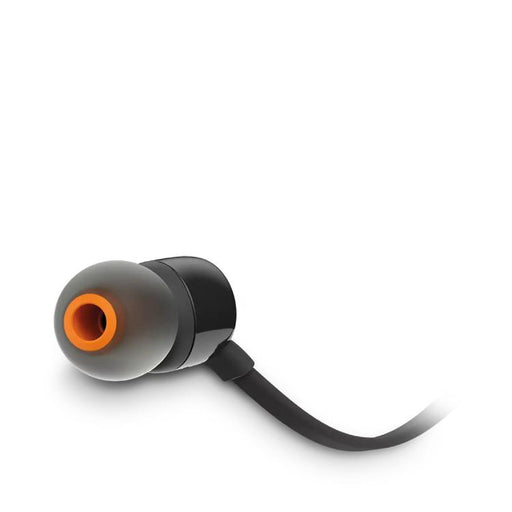 JBL Tune 110 | Écouteurs filaire intra-auriculaires - Avec télécommande 1 bouton - Microphone - Noir-Sonxplus Sorel