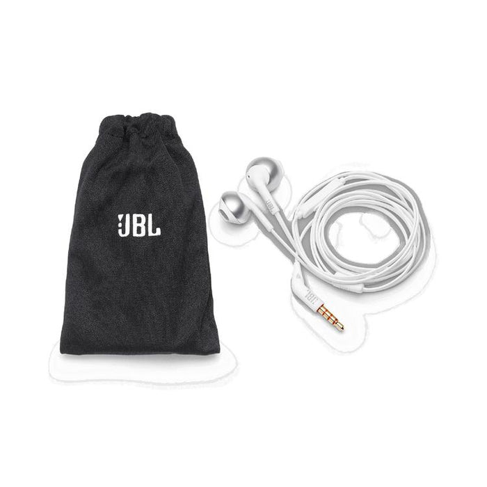 JBL Tune 205 | Écouteurs filaire intra-auriculaires - JBL Pure Bass - Microphone - Chrome-Sonxplus Sorel