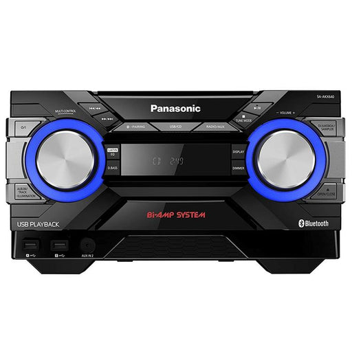 Panasonic SC-AKX640K | Chaîne Stéréo CD - Bluetooth - AIRQUAKE BASS - Bi-Amp - DJ Jukebox - Éclairage LED multicolore-Sonxplus Sorel