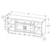 Monarch Specialties I 2742 | Meuble TV - 60" - Imitation bois - Taupe-Sonxplus Sorel