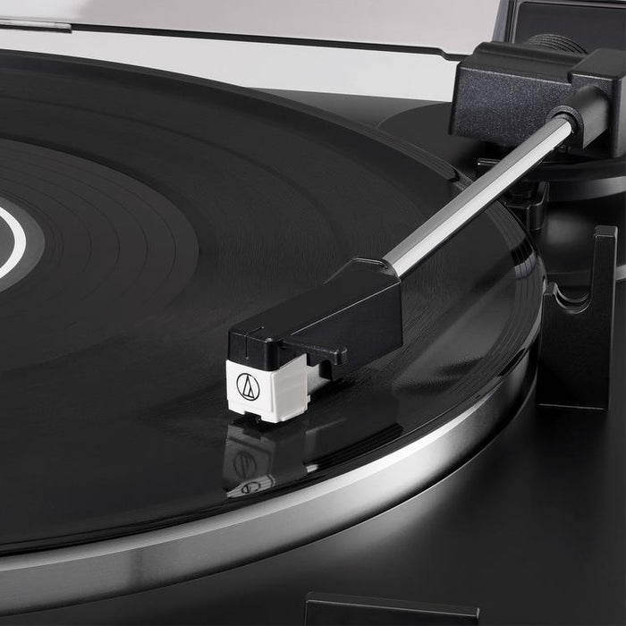 Audio-Technica AT-LP60XBK | Table tournante Stéréo - Entraînement par courroie - Entièrement automatique - Noir-Sonxplus Sorel