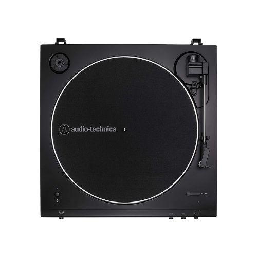 Audio-Technica AT-LP60XBTBK | Table tournante Stéréo - Sans fil - Bluetooth - Entraînement par courroie - Entièrement automatique - Noir-Sonxplus Sorel