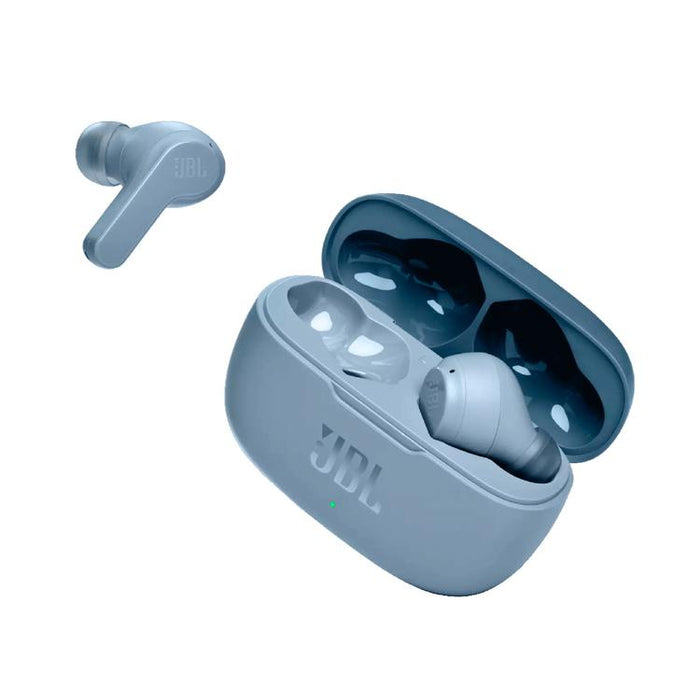 JBL Vibe 200TWS | Écouteurs 100% sans fil intra-auriculaires - Bluetooth - Son JBL Deep Bass - Microphone - Bleu-Sonxplus Sorel