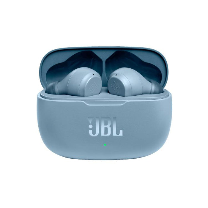 JBL Vibe 200TWS | Écouteurs 100% sans fil intra-auriculaires - Bluetooth - Son JBL Deep Bass - Microphone - Bleu-Sonxplus Sorel