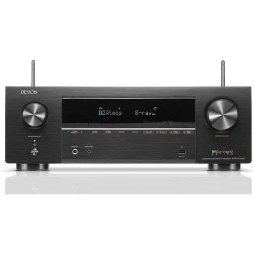 Denon AVRX1700H | Récepteur AV 7.2 canaux - Cinéma maison - Audio 3D - 8K - HEOS - 80 W / Canal - Noir-Sonxplus Sorel