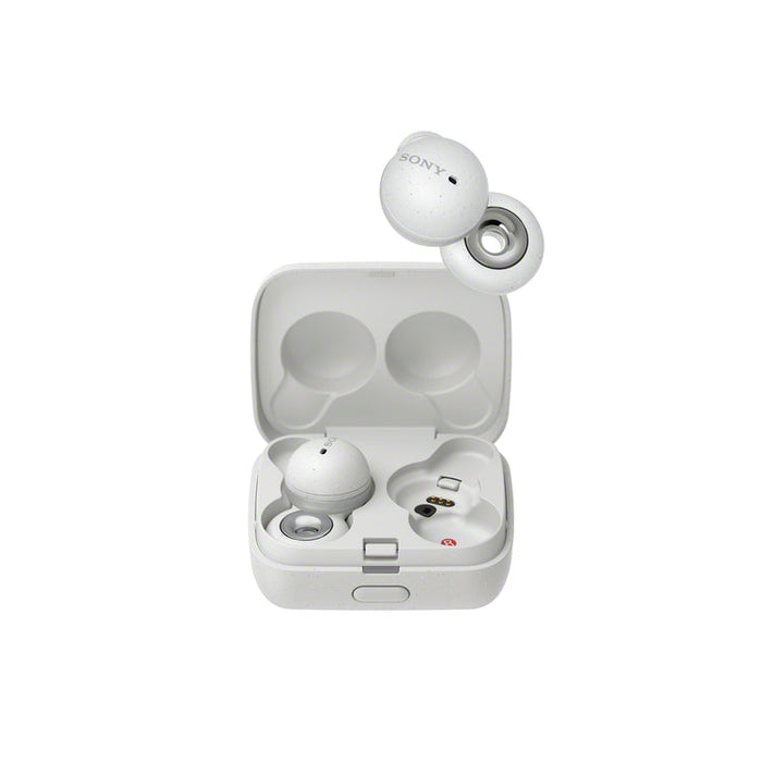 Sony WF-L900 | Écouteurs intra-auriculaires - LinkBuds - 100% Sans fil - Bluetooth - Microphone - Contrôle adaptatif - Jusqu'à 17,5 heures d'autonomie - Blanc-Sonxplus Sorel