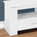 Monarch Specialties I 2601 | Meuble TV - 48" - 2 Tiroirs de rangement - Blanc-Sonxplus Sorel