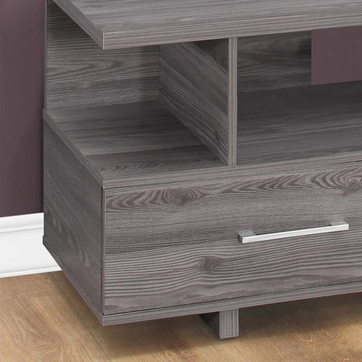 Monarch Specialties I 2608 | Meuble TV - 48" - 2 Tiroirs de rangement - Gris-Sonxplus Sorel