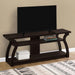 Monarch Specialties I 2667 | Meuble TV - 60" - Concept ouvert avec 3 niveaux - Espresso-Sonxplus Sorel